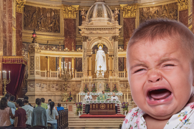 Seu filho chora na missa? Lembre -se dessas 6 coisas e não o desencoraje