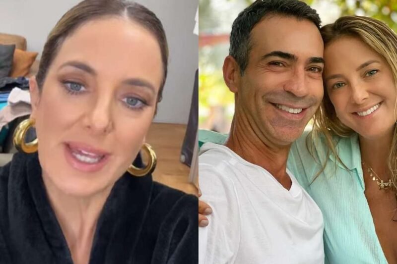 Mudança de César Tralli para o RJ pode separar a família de Ticiane Pinheiro