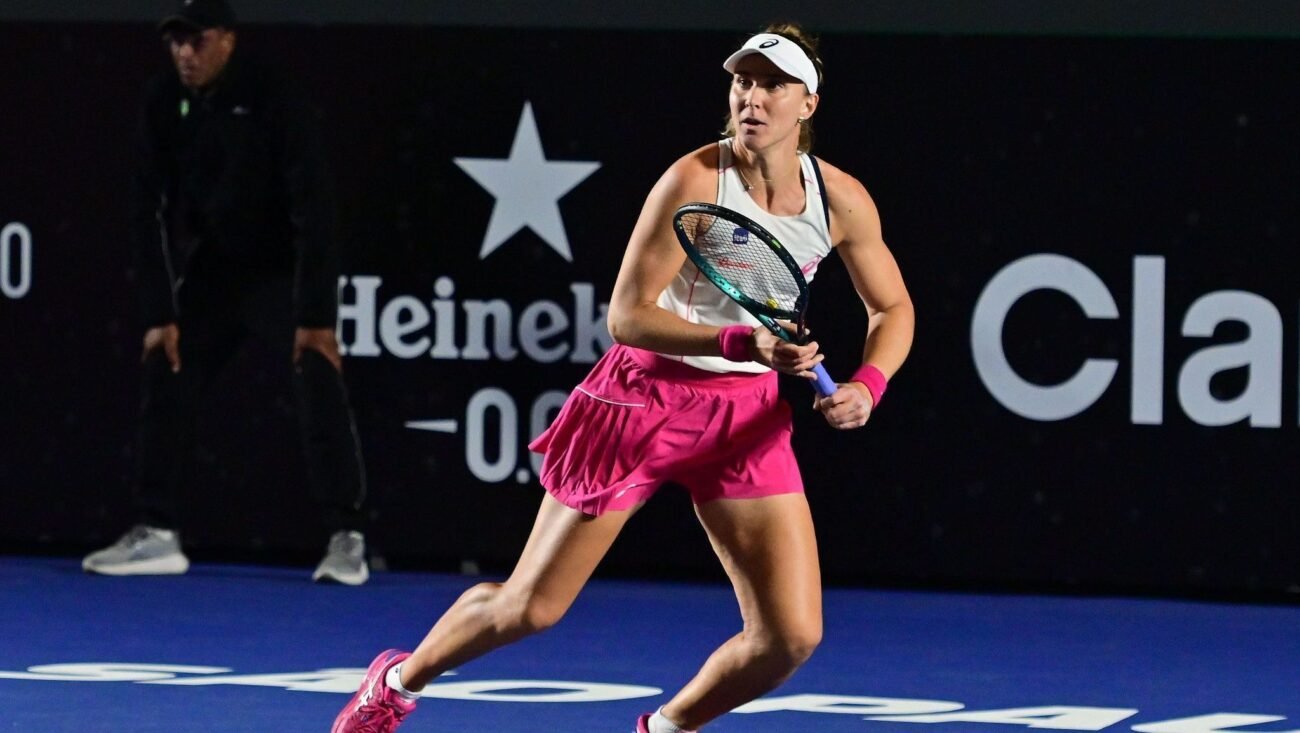 Bia Haddad em ação no SP Open