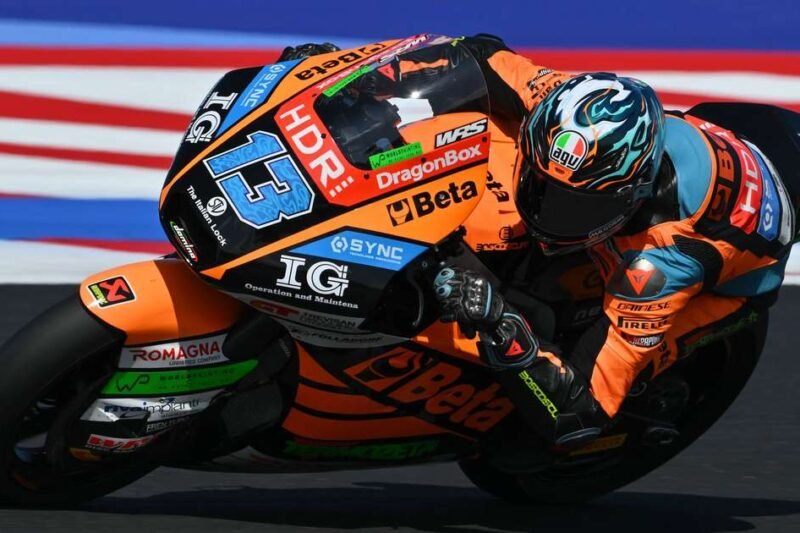 Celestino Vietti lidera no GP de San Marino
