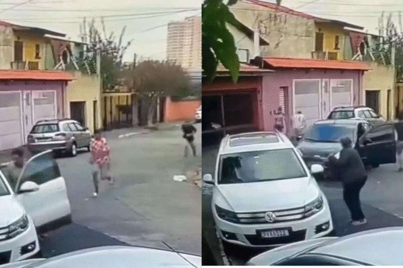 Vídeo: policial impede adolescente de roubar homem e mulher em SP