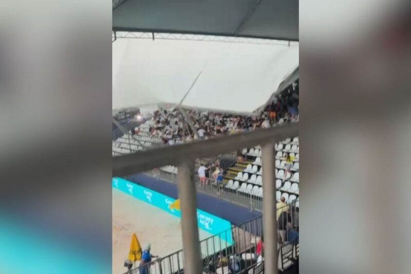 Estrutura desaba durante torneio de beach tennis e deixa feridos em SP