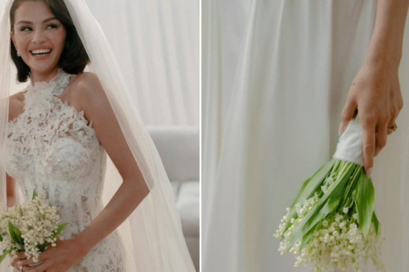 Buquê de Selena Gomez emociona fãs em casamento com Benny Blanco; entenda o significado